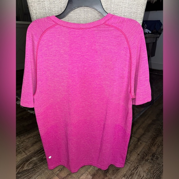 LULULEMON Metal Vent Breathe SS Top Shirt Men's L Hot Pink - Picture 3 of 6